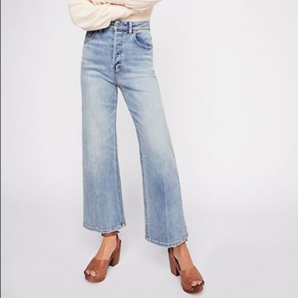 Free people Wales wide leg jean